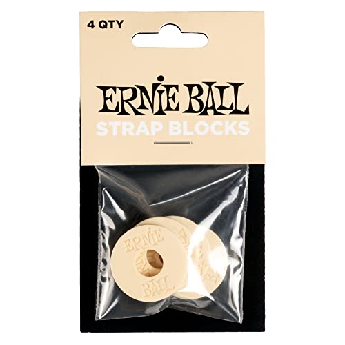 Ernie Ball Strap Blocks, 4 Stück - Crème von Ernie Ball