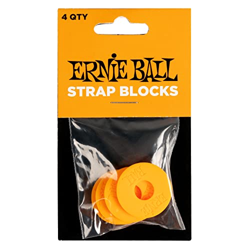 Ernie Ball Strap Blocks, 4 Stück - Orange von Ernie Ball