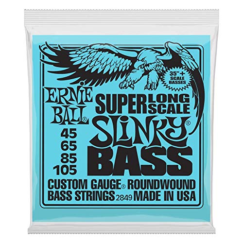 Ernie Ball Super Long Scale Slinky E-Bass-Saiten, Stärke 45-105 von Ernie Ball