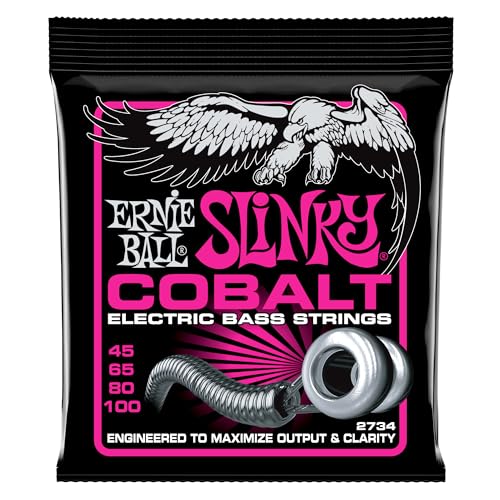 Ernie Ball Super Slinky Cobalt E-Bass-Saiten, Stärke 45–100 von Ernie Ball