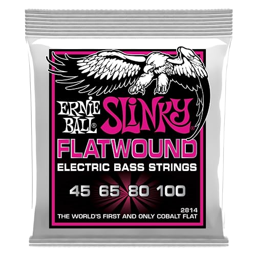 Ernie Ball Super Slinky Flatwound E-Bass-Saiten, Stärke 45-100 Ernie Ball Super Slinky Flatwound E-Bass-Saiten, Stärke 45-100 von Ernie Ball