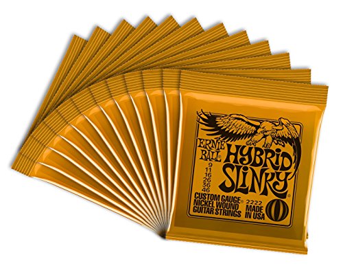 Ernie Ball Super Slinky Nickel Wickelset, 009 - .042, 1 Stück 12 Sets Hybrid von Ernie Ball