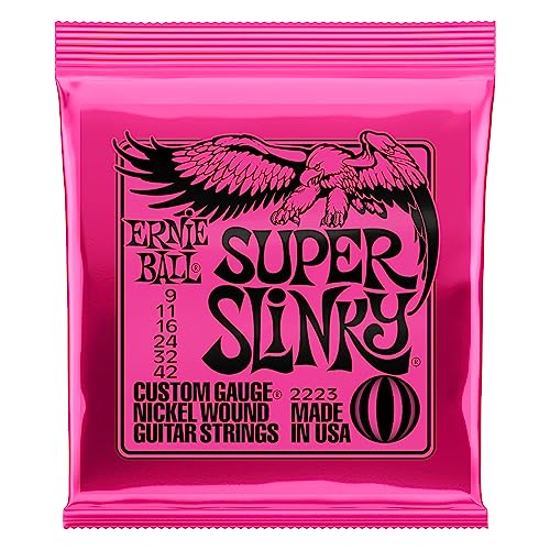 Ernie Ball Super Slinky Nickel Wound E-Gitarrensaiten, Stärke 9-42 Ernie Ball Super Slinky Nickel Wound E-Gitarrensaiten, Stärke 9-42 von Ernie Ball