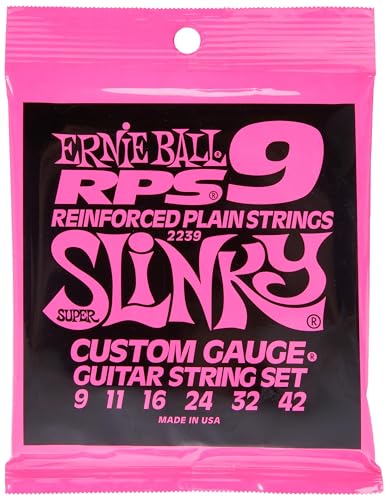 Ernie Ball Super Slinky RPS Nickel Wound E-Gitarrensaiten, Stärke 9-42 von Ernie Ball