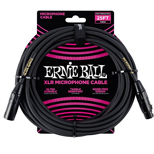 Ernie Ball XLR Mikrofonkabel, Stecker/Buchse, 7,62 m Ernie Ball XLR Mikrofonkabel, Stecker/Buchse, 7,62 m von Ernie Ball