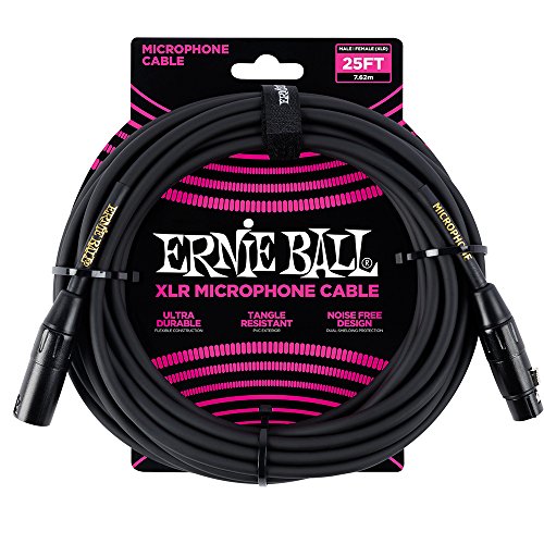 Ernie Ball XLR Mikrofonkabel, Stecker/Buchse, 7,62 m von Ernie Ball