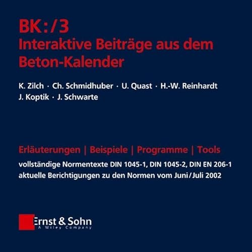 BK:/3 Interaktive Norm.. CD- ROM von Ernst & Sohn