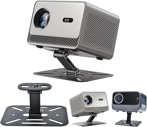 Mini Beamer Halterung Ständer,Multifunktionaler Beamer Halterung,für Projektor Wall Ceiling Mount,360°Drehbar,für Projektor mit 1/4 Zoll Schraubschnittstelle Projektorhalter von Eroshoo