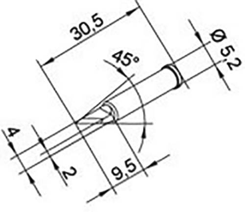 Ersa 0102BDLF20 Lötspitze Spitzen-Größe 2mm Inhalt 1St. Ersa 0102BDLF20 Lötspitze Spitzen-Größe 2mm Inhalt 1St. von Ersa