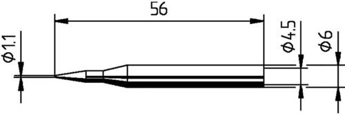 Ersa 0162BD Lötspitze Bleistiftform Spitzen-Größe 1.10mm Inhalt 1St. von Ersa