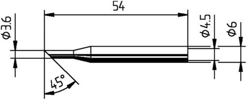 Ersa 0162LD Lötspitze angeschrägt Spitzen-Größe 3.60mm Inhalt 1St. von Ersa