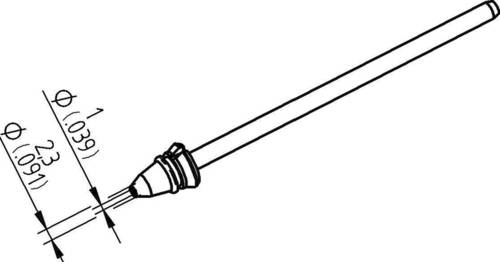 Ersa 0742ED1023H/SB Entlötspitze Konisch Spitzen-Länge 79.25mm Inhalt 1St. von Ersa