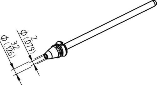 Ersa 0742ED2032H/SB Entlötspitze Konisch Spitzen-Länge 79.25mm Inhalt 1St. von Ersa