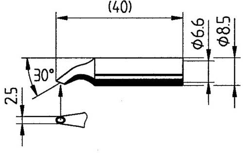 Ersa 0832HD Lötspitze Spitzen-Größe 2.50mm Inhalt 1St. Ersa 0832HD Lötspitze Spitzen-Größe 2.50mm Inhalt 1St. von Ersa