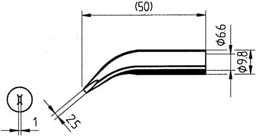 Ersa 0832WD Lötspitze Meißelform, gebogen Inhalt 1St. von Ersa