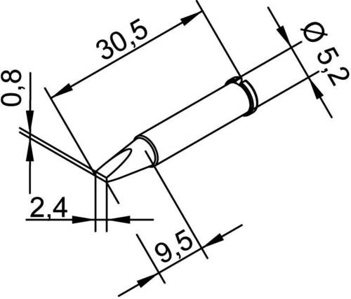 Ersa 102 CD LF 24 Lötspitze Meißelform, gerade Spitzen-Größe 2.4mm Inhalt 1St. Ersa 102 CD LF 24 Lötspitze Meißelform, gerade Spitzen-Größe 2.4mm Inhalt 1St. von Ersa