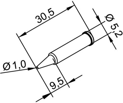 Ersa 102 PD LF 10 Lötspitze Bleistiftform, ERSADUR Spitzen-Größe 1mm Inhalt 1St. Ersa 102 PD LF 10 Lötspitze Bleistiftform, ERSADUR Spitzen-Größe 1mm Inhalt 1St. von Ersa