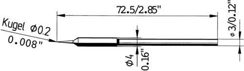 Ersa 212 SD LF Lötspitze Bleistiftform Spitzen-Größe 0.2mm Inhalt 1St. von Ersa