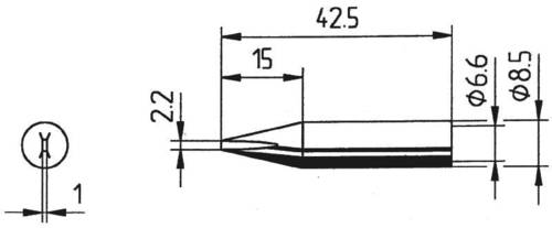 Ersa 842 CD Lötspitze Meißelform Spitzen-Größe 2.2mm Inhalt 1St. Ersa 842 CD Lötspitze Meißelform Spitzen-Größe 2.2mm Inhalt 1St. von Ersa