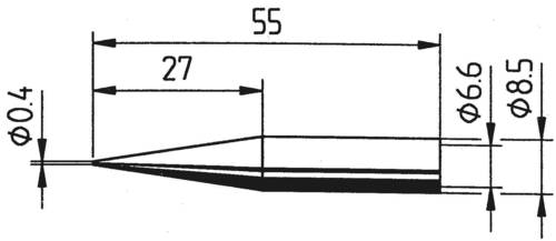 Ersa 842 UD LF Lötspitze Bleistiftform, verlängert Spitzen-Größe 0.4mm Inhalt 1St. von Ersa