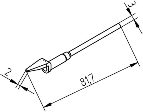 Ersa Entlötspitze Spitzen-Größe 2mm Inhalt 1St. von Ersa