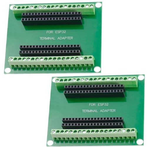 Erzekrim ESP32 Breakout Board 2 Stücke Erweiterungskarte ESP32 GPIO 1 in 2 mit Wireless WiFi Bluetooth für 38 PIN Narrow Version ESP - WROOM 32 Microcontroller Development Board (ESP32) von Erzekrim