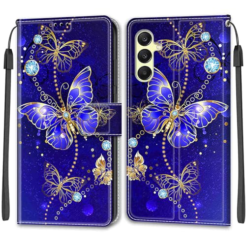 Esakycn für Samsung Galaxy A15 4G / 5G Klapphülle, hülle PU Leather Kartenfächer Muster Design Standfunktion Magnet, Stoßfeste Schutzhülle, Handyhülle für Samsung Galaxy A15 6,5", Schmetterling Esakycn für Samsung Galaxy A15 4G / 5G Klapphülle, hülle PU Leather Kartenfächer Muster Design Standfunktion Magnet, Stoßfeste Schutzhülle, Handyhülle für Samsung Galaxy A15 6,5", Schmetterling von Esakycn