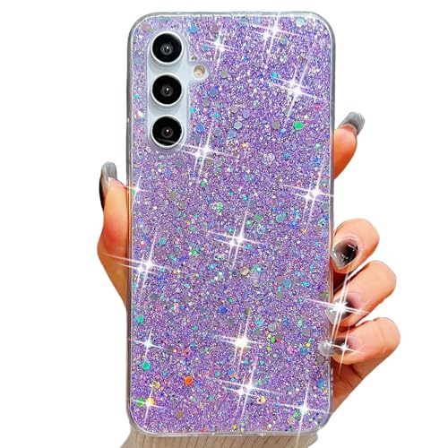 Esakycn für Samsung Galaxy A16 5G Glitzer Hülle, Bling Glitter Schutzhülle Silikon Reflektieren mit Pailletten Aesthetic Design Frauen Mädchen Glänzend Handyhülle Cover für Samsung A16 6,7", Lila Esakycn für Samsung Galaxy A16 5G Glitzer Hülle, Bling Glitter Schutzhülle Silikon Reflektieren mit Pailletten Aesthetic Design Frauen Mädchen Glänzend Handyhülle Cover für Samsung A16 6,7", Lila von Esakycn