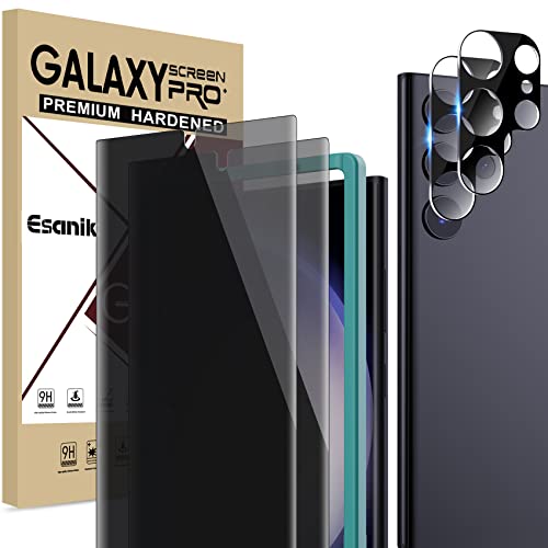 Esanik Sichtschutz für Samsung Galaxy S23 Ultra 6,8" (2+2 Stück), 2x PET Sichtschutzfolie (Nicht-Glas) + 2x Kameraschutz, Anti-Spy Privacy Schutzfolie Folie Esanik Sichtschutz für Samsung Galaxy S23 Ultra 6,8" (2+2 Stück), 2x PET Sichtschutzfolie (Nicht-Glas) + 2x Kameraschutz, Anti-Spy Privacy Schutzfolie Folie von Esanik