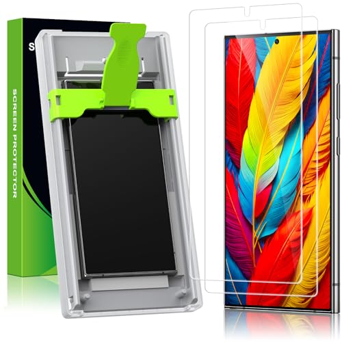 Esanik für Samsung Galaxy S24 Ultra Schutzfolie, Fingerabdruck Sensor Kompatibel, S24 Ultra Displayschutz Folie 7H Screen Protector (2 Stück) von Esanik