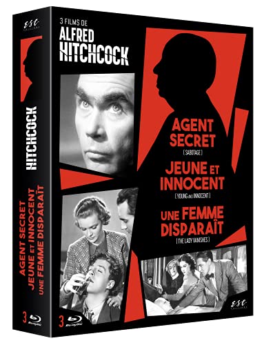 Alfred hitchcock : une femme disparait + agent secret + jeune et innocent [Blu-ray] [FR Import] von Esc Editions
