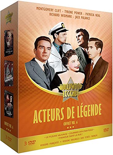 Coffret acteurs de légende, vol. 6, 3 films : courrier diplomatique ; le fleuve sauvage ; panique dans la rue [FR Import] von Esc Editions