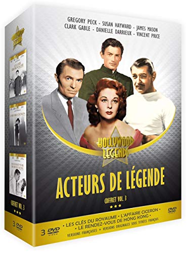 Coffret acteurs de légende 3 films : les clés du royaume ; l'affaire cicéron ; le rendez-vous de hong-kong [FR Import] von Esc Editions