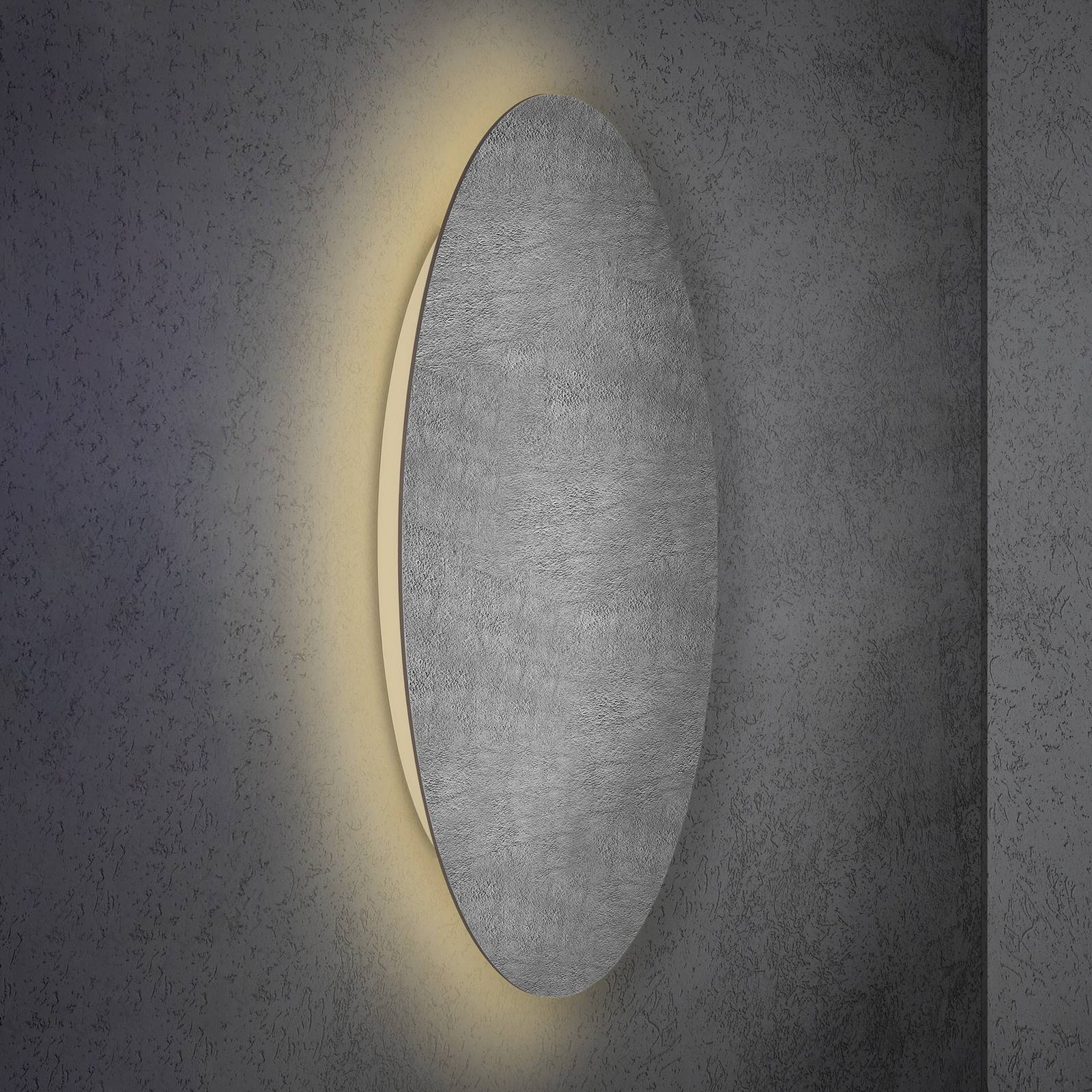 Escale Blade LED-Wandleuchte, Betonoptik, Ø 95 cm Escale Blade LED-Wandleuchte, Betonoptik, Ø 95 cm von Escale