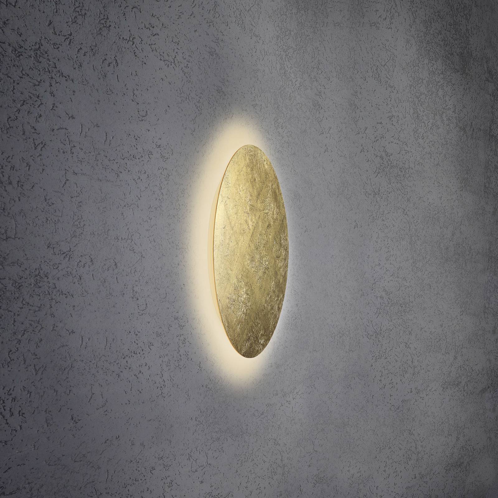 Escale Blade LED-Wandleuchte, Blattgold, Ø 44 cm Escale Blade LED-Wandleuchte, Blattgold, Ø 44 cm von Escale