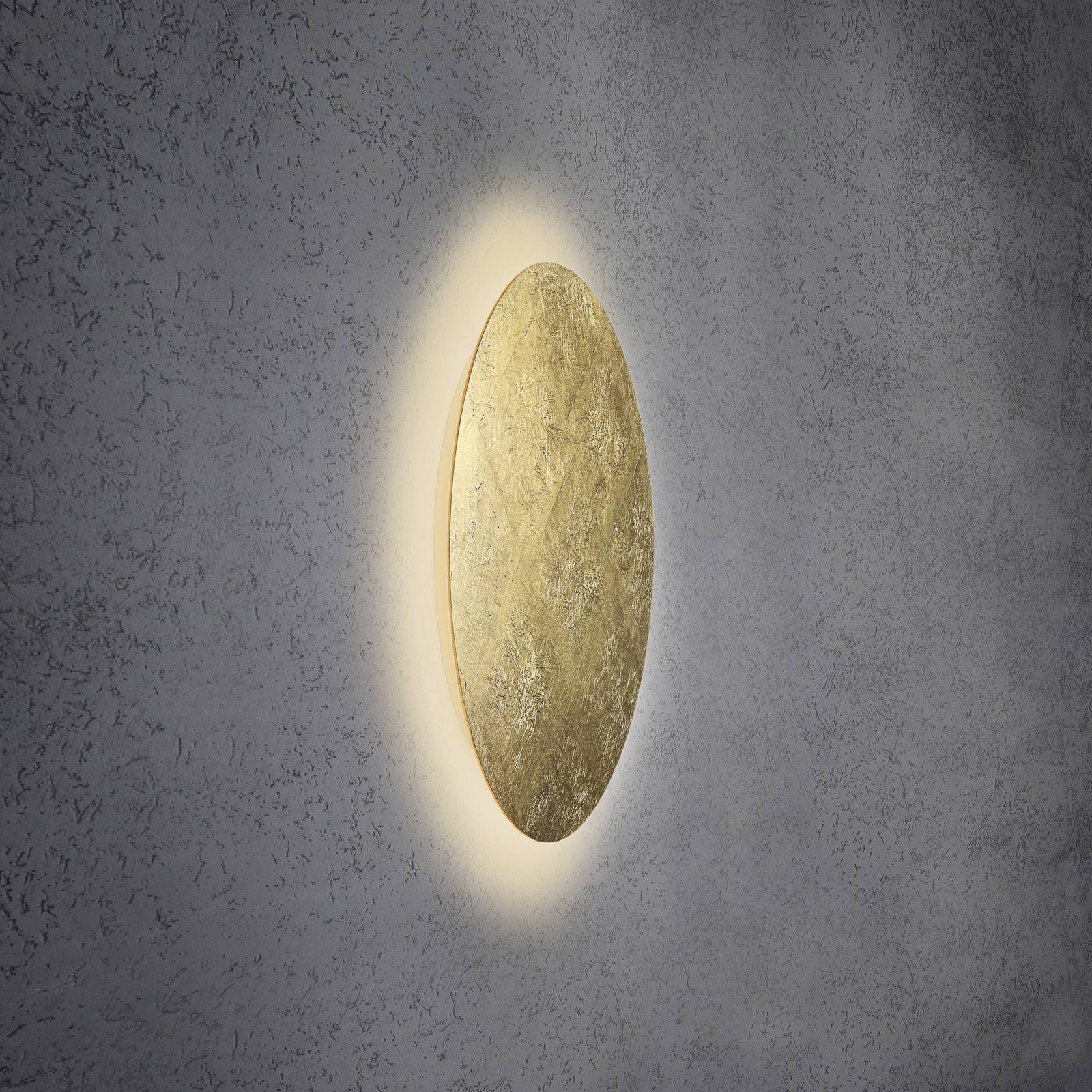 Escale Blade LED-Wandleuchte, Blattgold, Ø 59 cm Escale Blade LED-Wandleuchte, Blattgold, Ø 59 cm von Escale