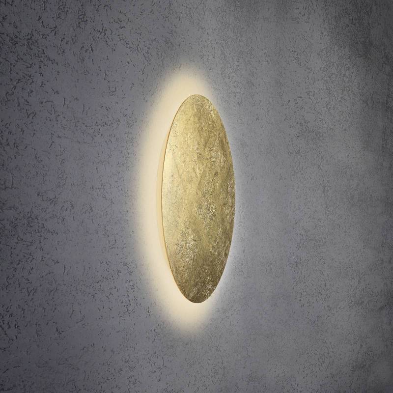 Escale Blade LED-Wandleuchte, Blattgold, Ø 59 cm von Escale
