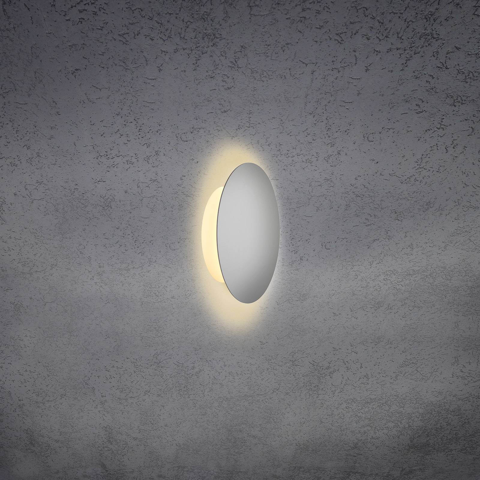 Escale Blade LED-Wandleuchte, silber matt, Ø 18 cm Escale Blade LED-Wandleuchte, silber matt, Ø 18 cm von Escale