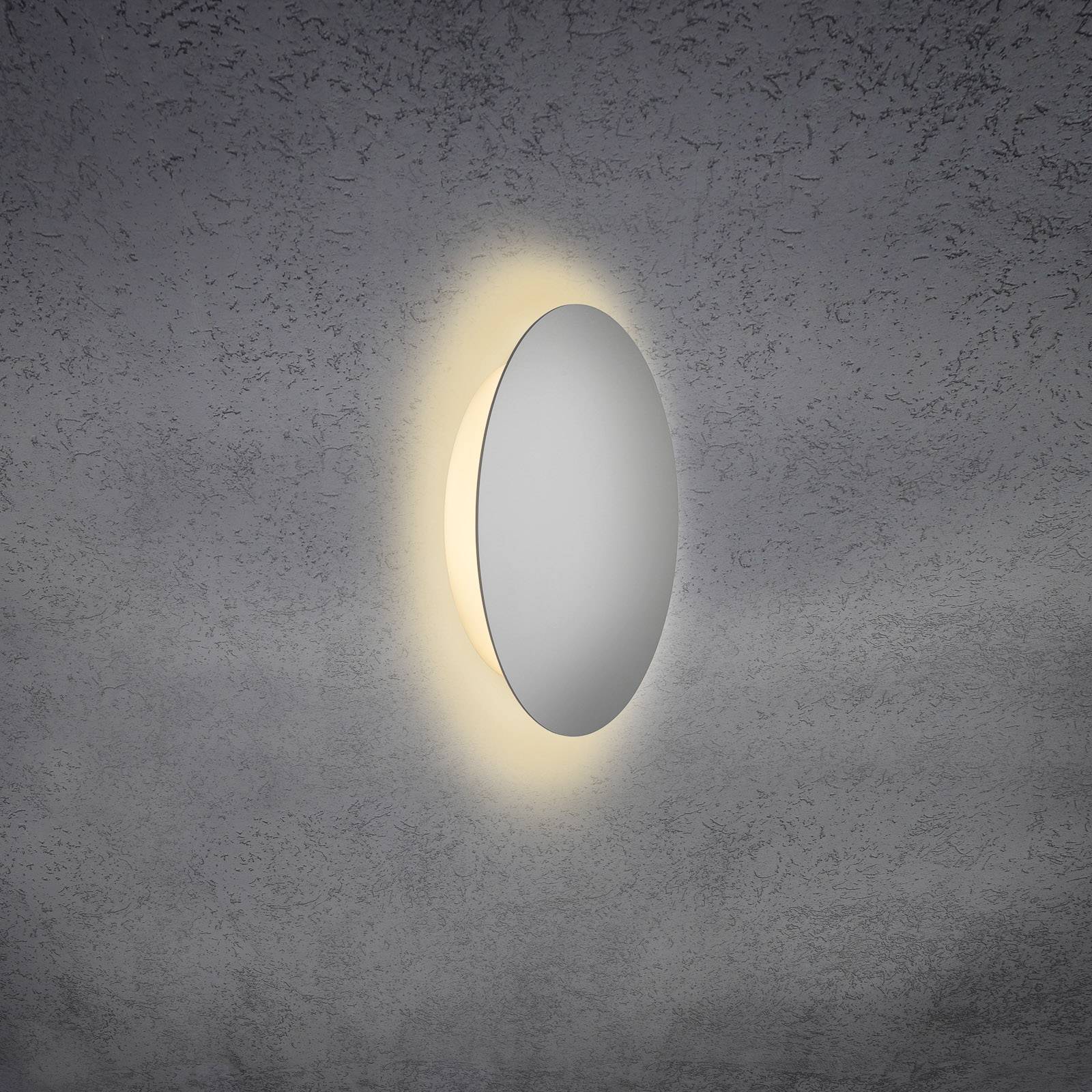Escale Blade LED-Wandleuchte, silber matt, Ø 24 cm Escale Blade LED-Wandleuchte, silber matt, Ø 24 cm von Escale