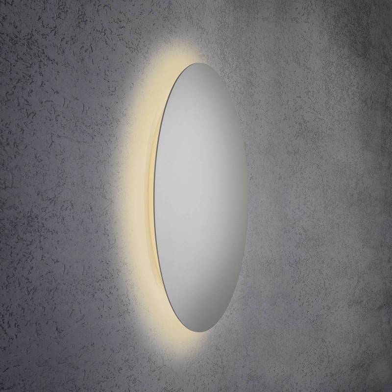 Escale Blade LED-Wandleuchte, silber matt, Ø 79 cm von Escale