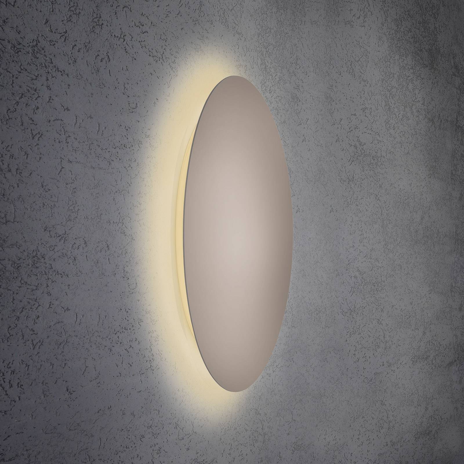 Escale Blade LED-Wandleuchte, taupe, Ø 79 cm von Escale