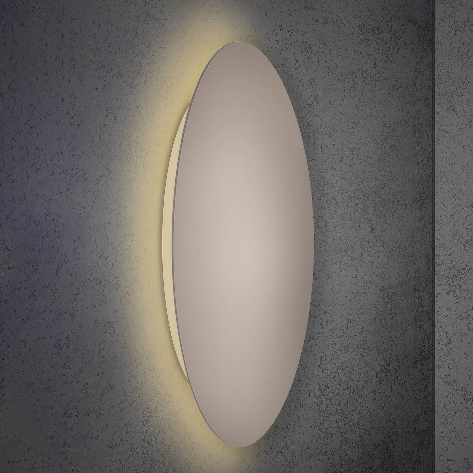 Escale Blade LED-Wandleuchte, taupe, Ø 95 cm Escale Blade LED-Wandleuchte, taupe, Ø 95 cm von Escale