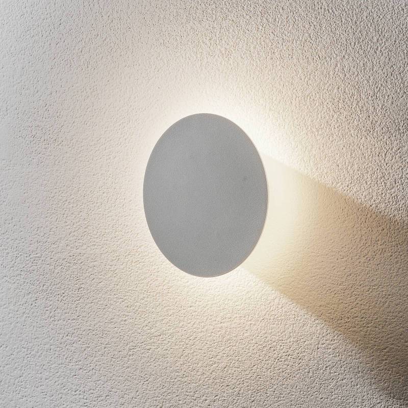 Escale Blade LED-Wandleuchte, weiß matt, Ø 18 cm von Escale