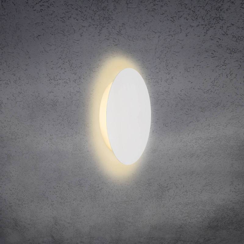 Escale Blade LED-Wandleuchte, weiß matt, Ø 24 cm von Escale