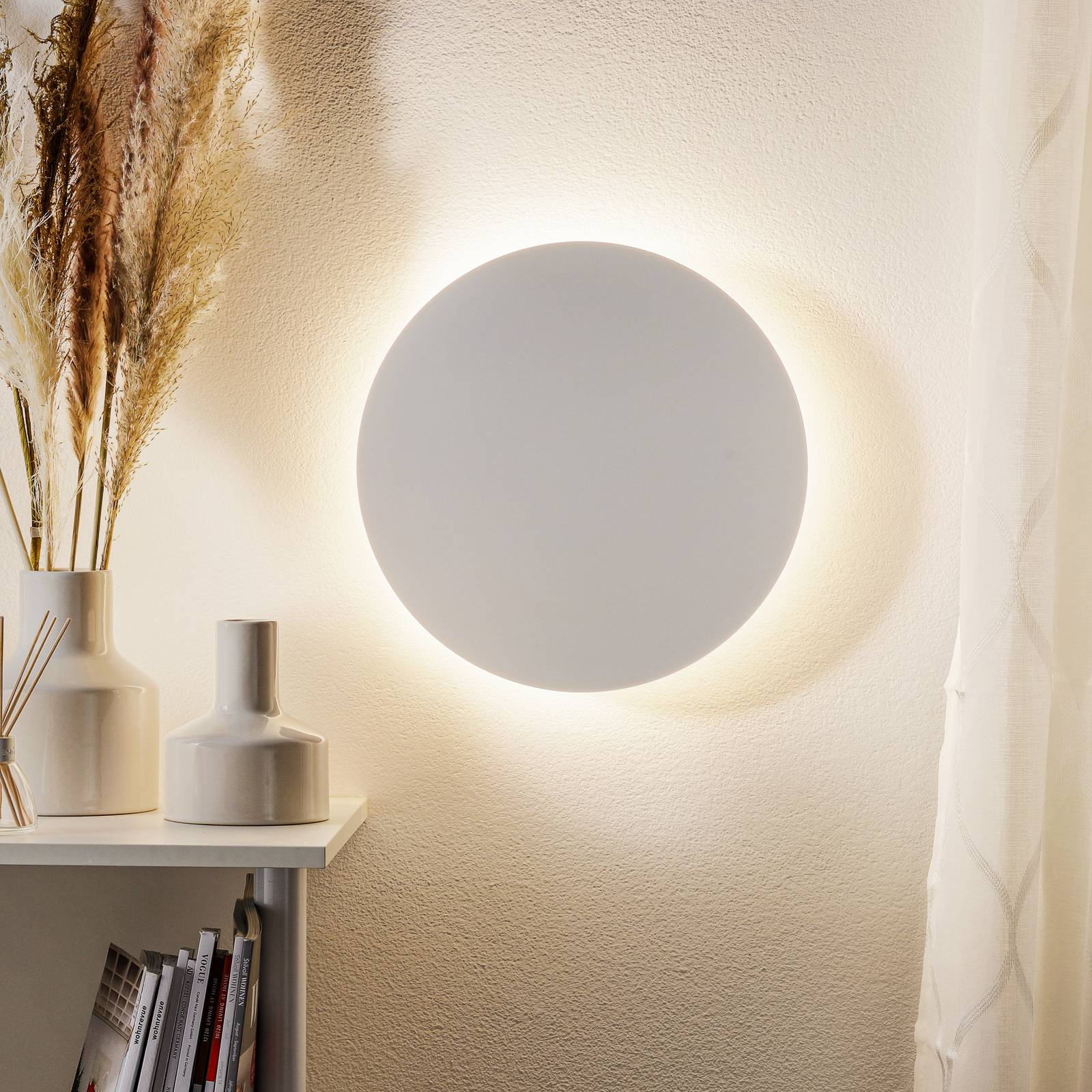Escale Blade LED-Wandleuchte, weiß matt, Ø 34 cm Escale Blade LED-Wandleuchte, weiß matt, Ø 34 cm von Escale