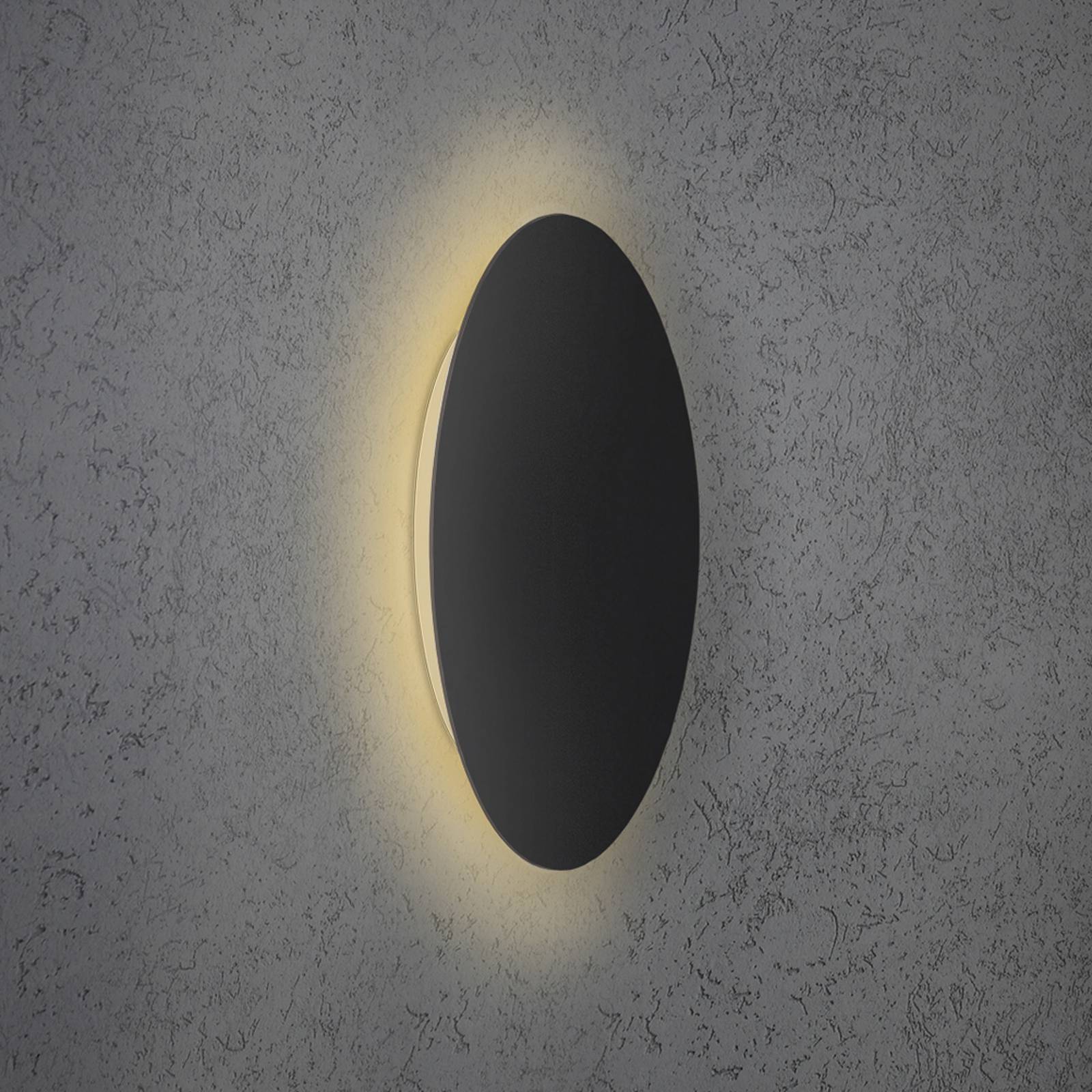 Escale Blade LED-Wandleuchte schwarz matt Ø 44 cm Escale Blade LED-Wandleuchte schwarz matt Ø 44 cm von Escale