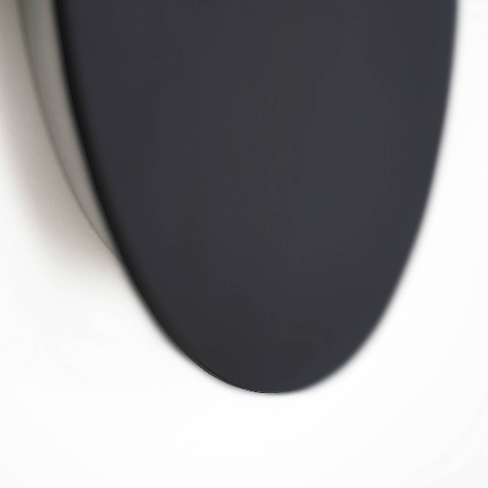 Escale Blade LED-Wandleuchte schwarz matt Ø 59 cm von Escale