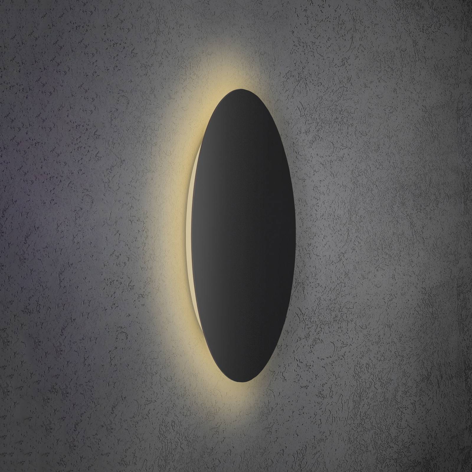 Escale Blade LED-Wandleuchte schwarz matt Ø 59 cm Escale Blade LED-Wandleuchte schwarz matt Ø 59 cm von Escale