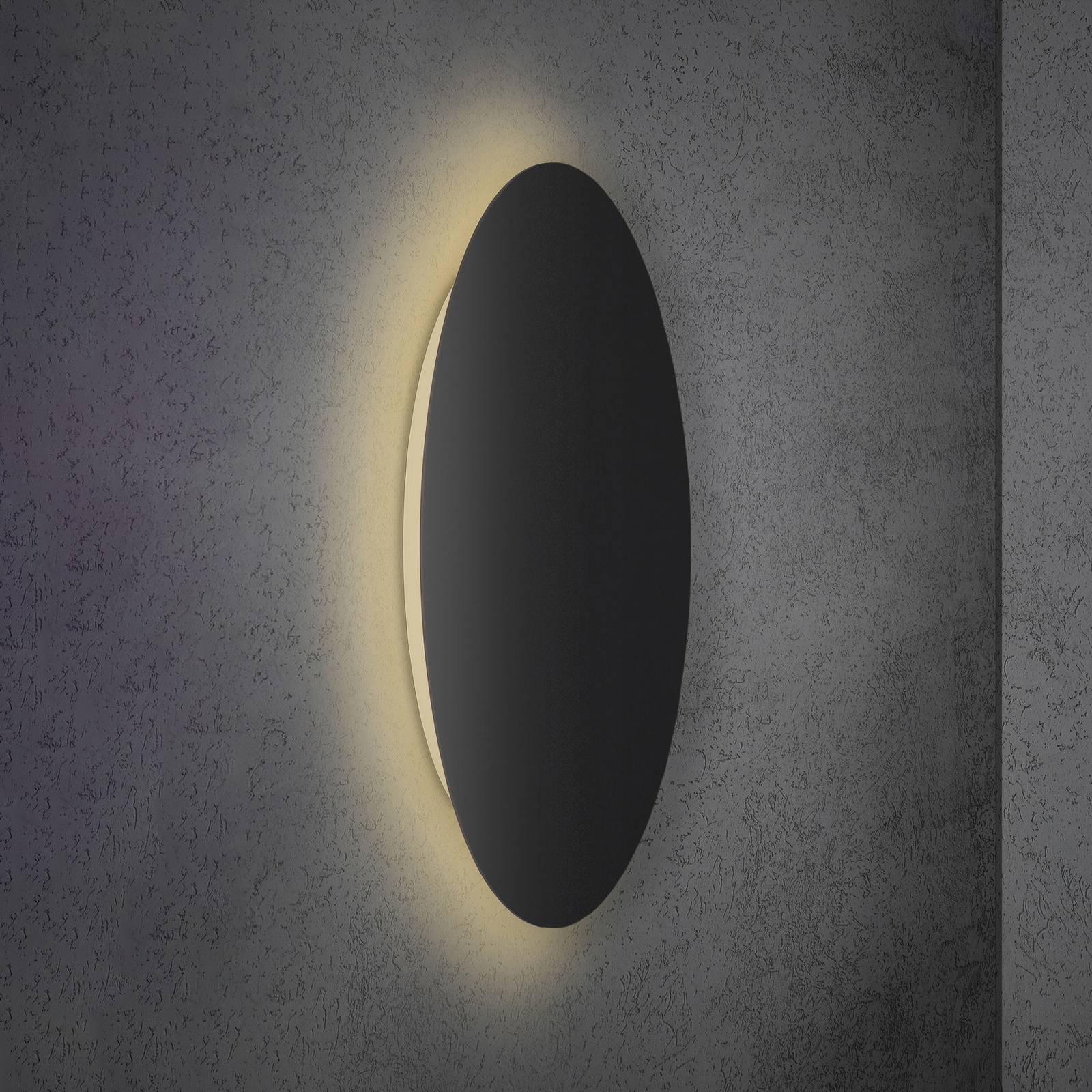 Escale Blade LED-Wandleuchte schwarz matt Ø 79 cm Escale Blade LED-Wandleuchte schwarz matt Ø 79 cm von Escale