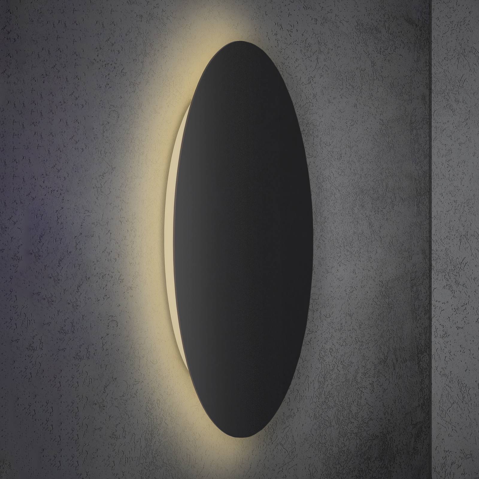 Escale Blade LED-Wandleuchte schwarz matt Ø 95 cm Escale Blade LED-Wandleuchte schwarz matt Ø 95 cm von Escale